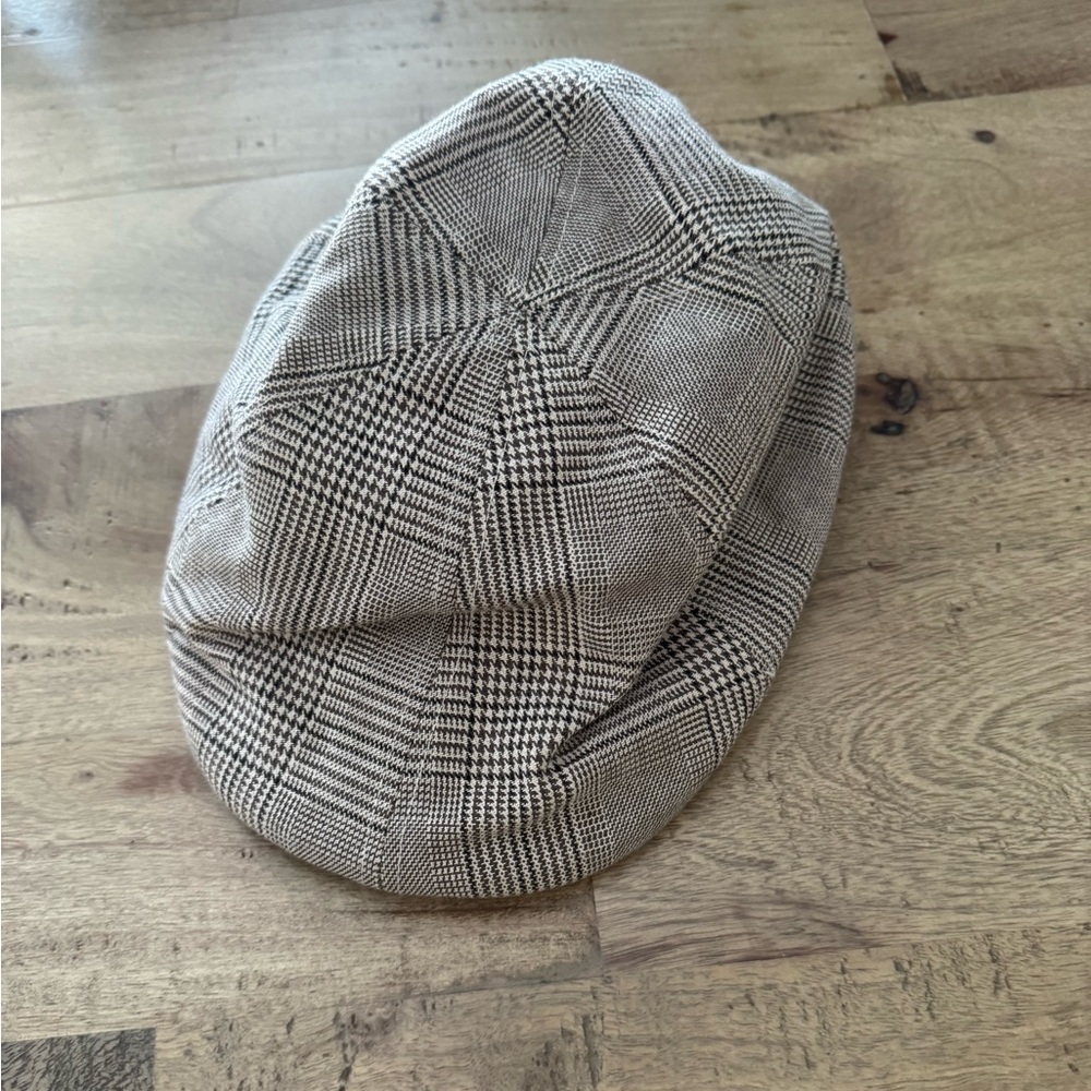 Crown cap houndstooth Plaid Newsboy Cap cotton